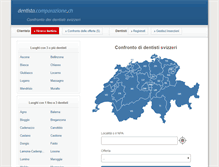 Tablet Screenshot of dentista.comparazione.ch